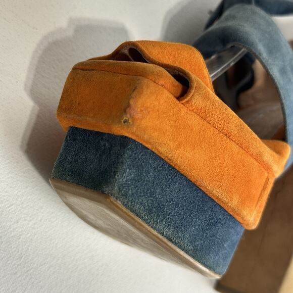 jeffrey campbell dressen colorblock platform heels size 7 - Picture 7 of 12